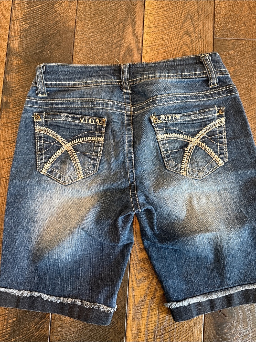 Truce Junior’s Denim Bermuda Shorts in Dark Blue - Picture 4 of 6